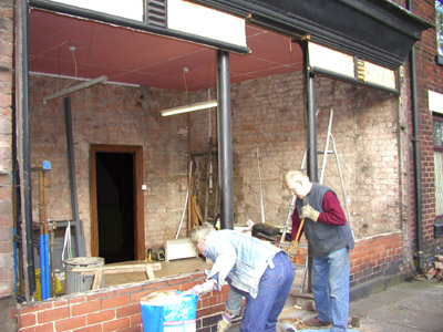 Removing the shop front
